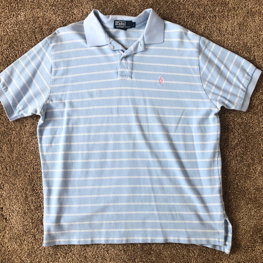 Polo Ralph Lauren striped polo shirt - Sz Large